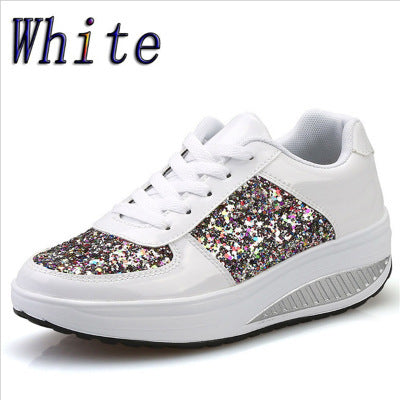 Sequin High-Top Women's Sneakers - Vogue Aura