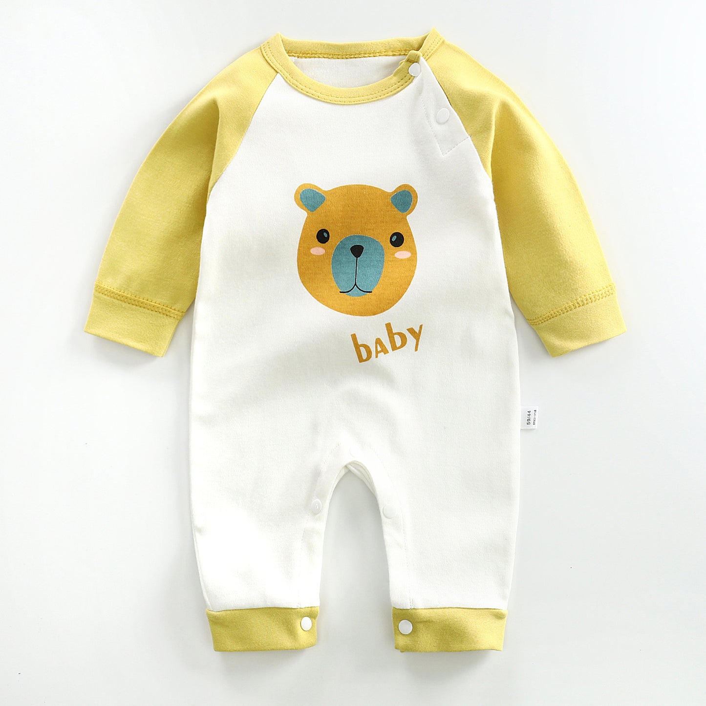 Long-Sleeved Cotton Baby Romper - Vogue Aura