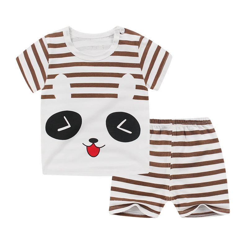 Cute Cartoon Baby Short Sleeve Suit - Vogue Aura