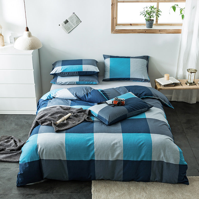 Check Cotton Bedding - Vogue Aura