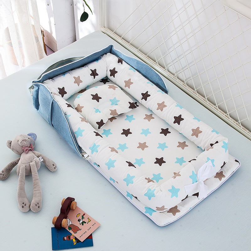 Cotton Portable Foldable Baby Bed - Vogue Aura