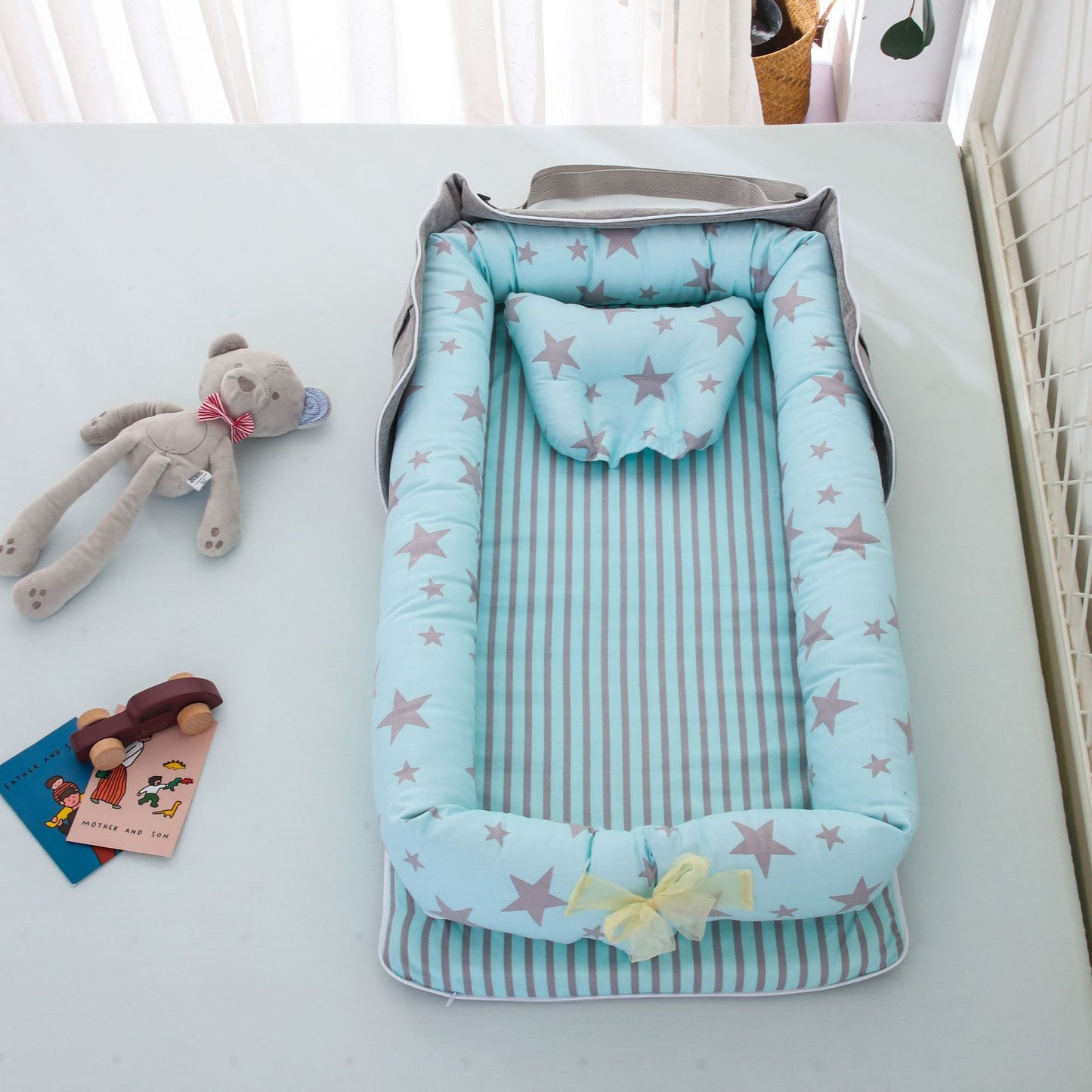 Cotton Portable Foldable Baby Bed - Vogue Aura