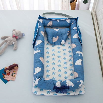 Cotton Portable Foldable Baby Bed - Vogue Aura