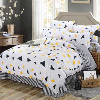 New Quilt Cover Simple Bed Sheet Cartoon Supplies Four-piece Set - Vogue Aura