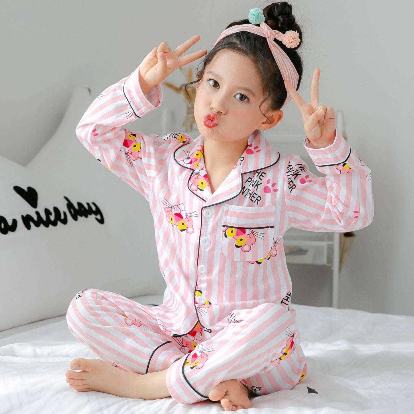 Cozy Cotton Striped Pajamas for Kids