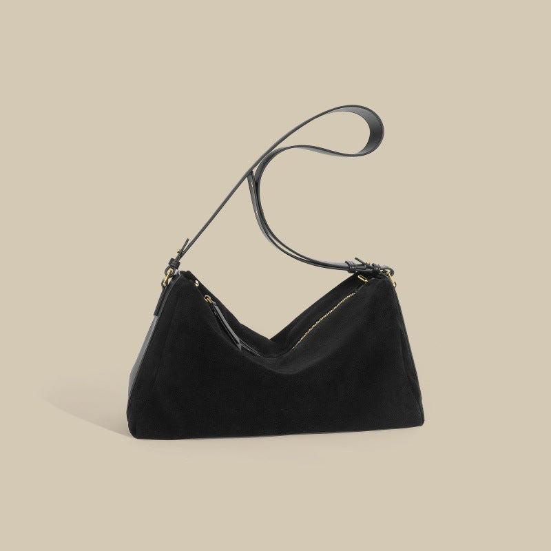 Luxurious Versatile Cowhide Handbag in Elegant Brown or Black - Vogue Aura