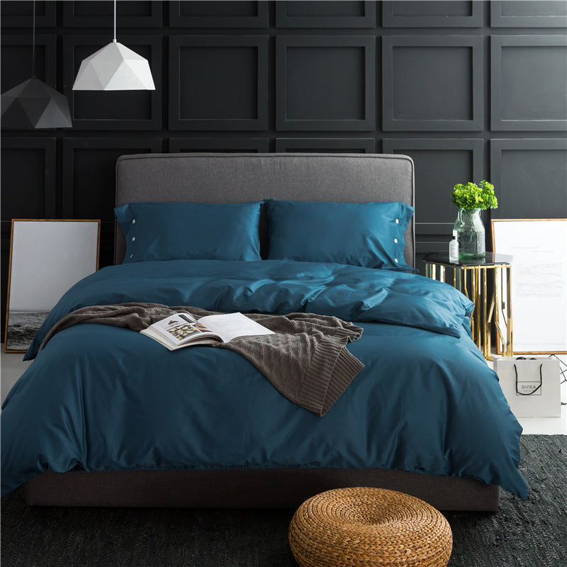 Pure Color Four-Piece Bedding Set - Vogue Aura