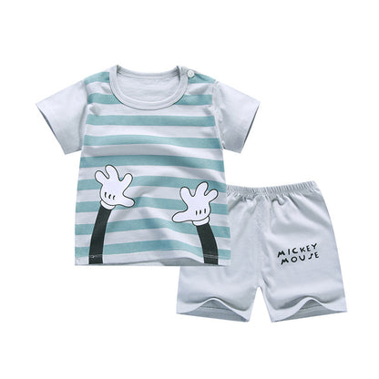 Unisex Children's Short Sleeve Suit Set - Vogue Aura