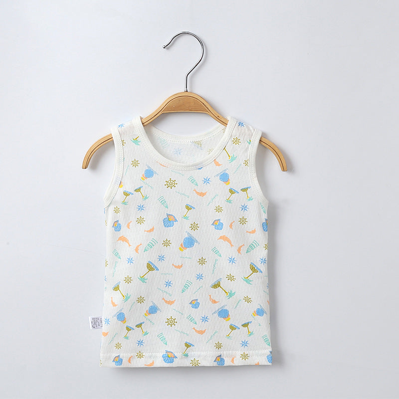 Children's Cartoon Knitted Tank Top for Summer - Vogue Aura