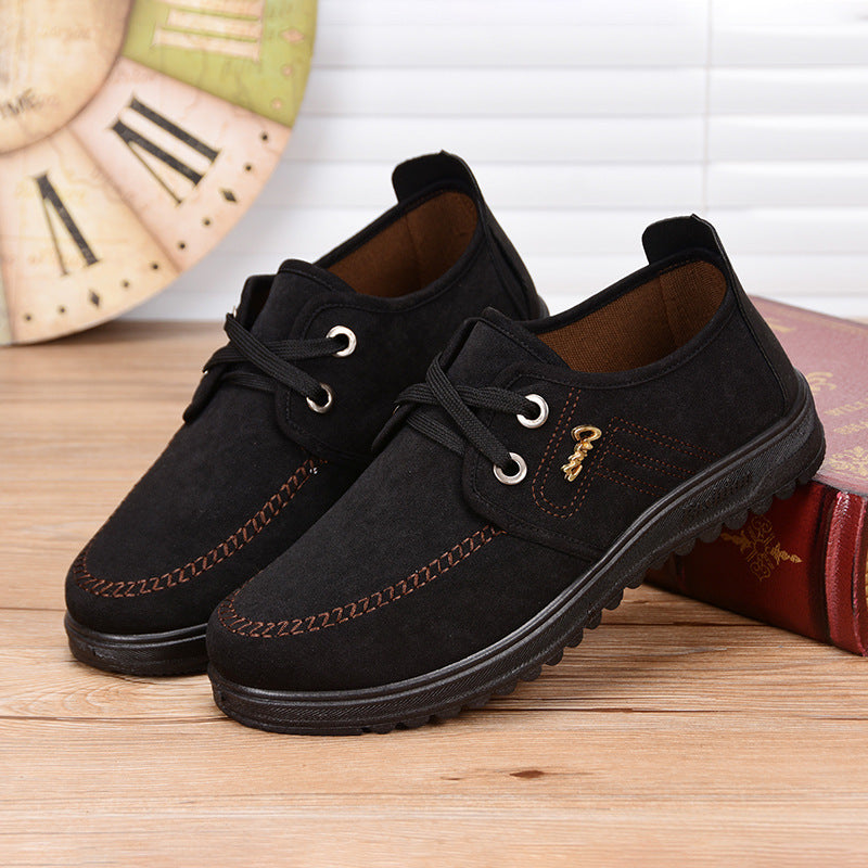 Korean Men's Breathable Casual Shoes in Light and Dark Brown - Vogue Aura