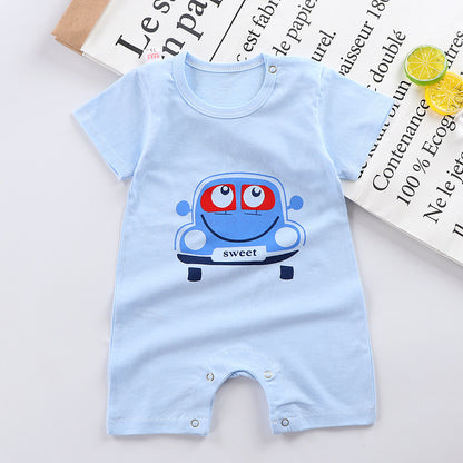 Short Sleeve Cotton Baby Jumpsuit