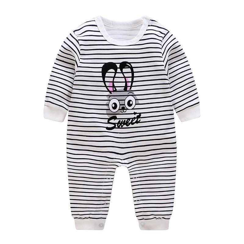 Adorable Long Sleeve Baby Romper in Fun Designs - Vogue Aura