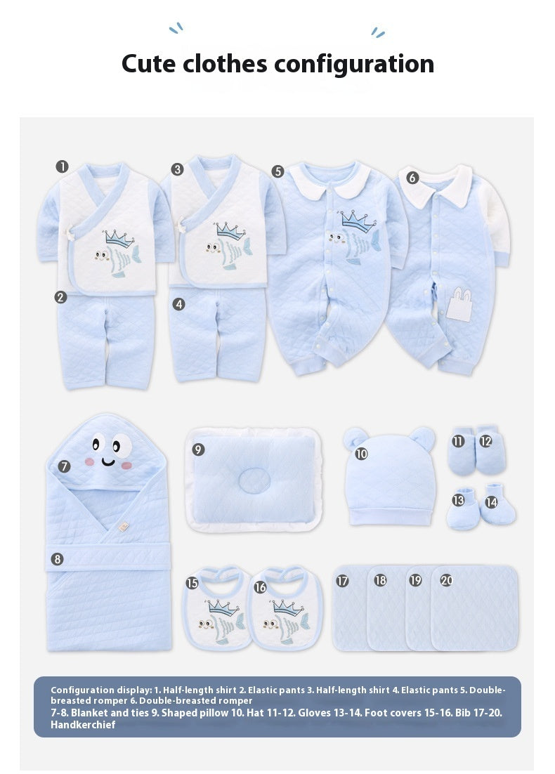 Newborn Cotton Products For Autumn And Winter Gift Set - Vogue Aura