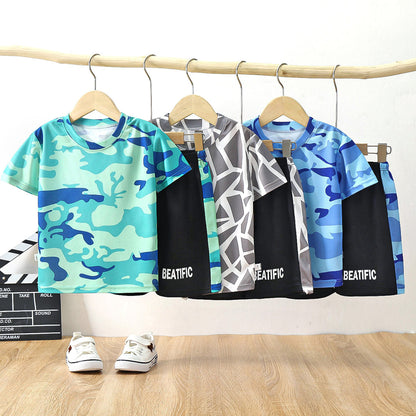 Children's Sportswear Quick-Drying T-Shirt and Pants Set