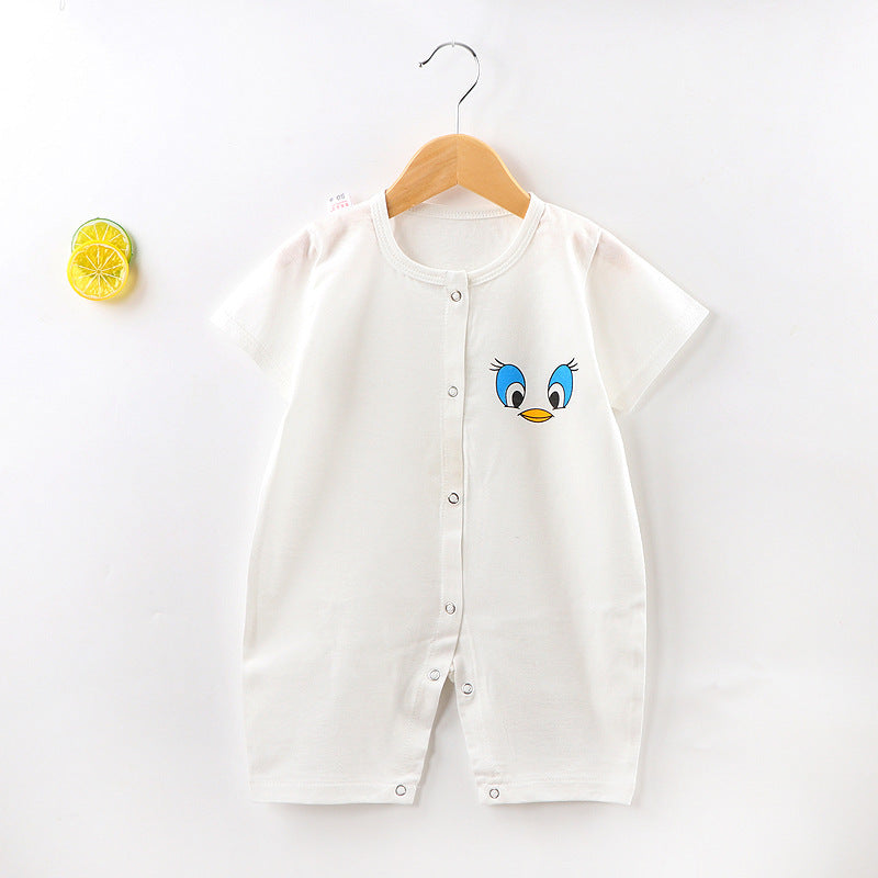 Summer Short Sleeved Baby Jumpsuit Hoodie - Vogue Aura