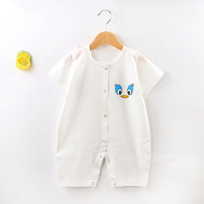 Summer Short Sleeved Baby Jumpsuit Hoodie - Vogue Aura