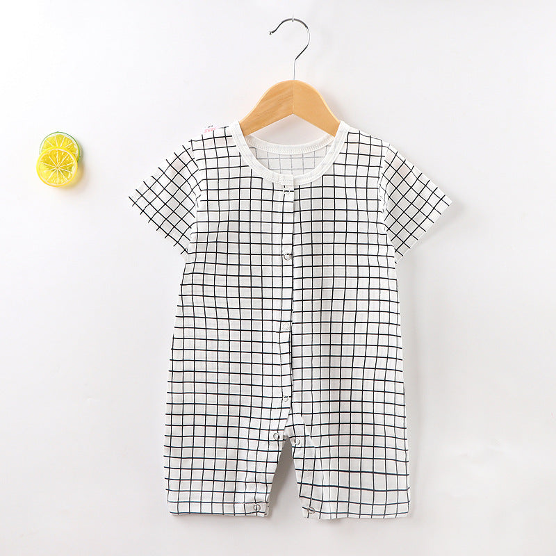 Summer Short Sleeved Baby Jumpsuit Hoodie - Vogue Aura