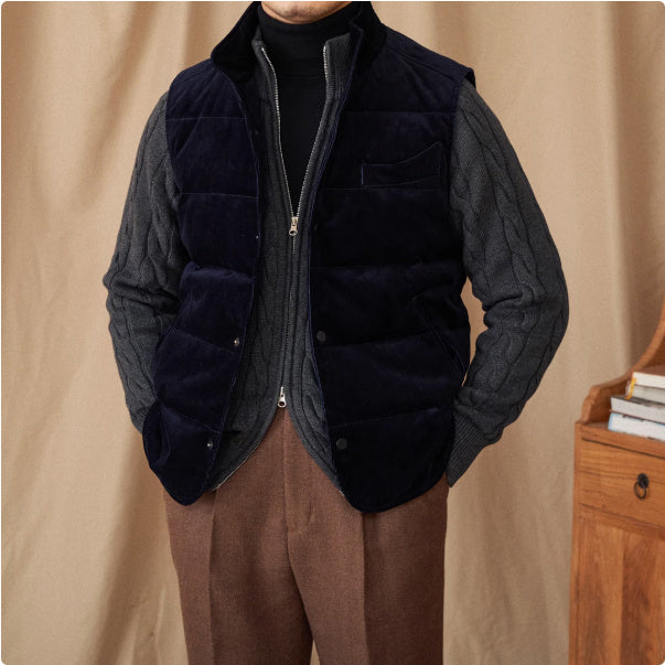 Men's Luxurious Thick Duck Down Jacket - Vogue Aura