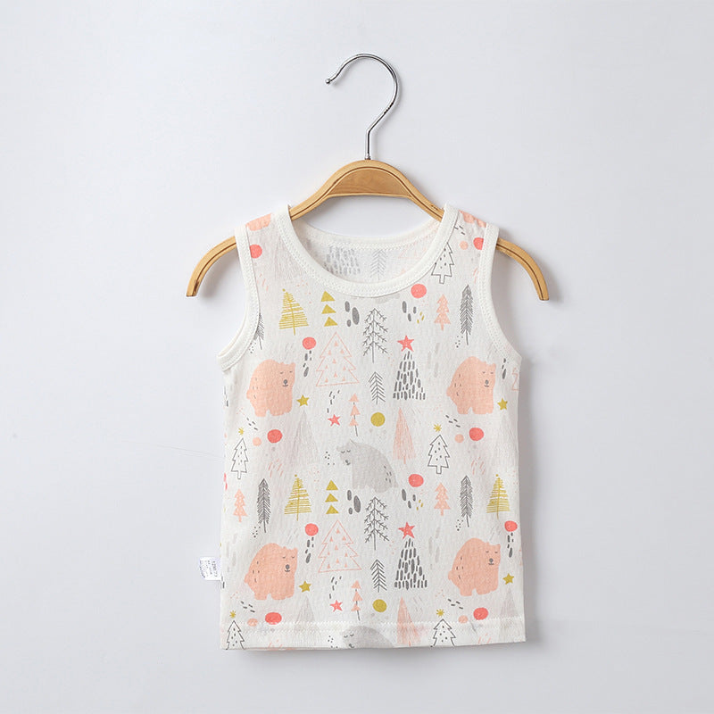 Children's Cartoon Knitted Tank Top for Summer - Vogue Aura