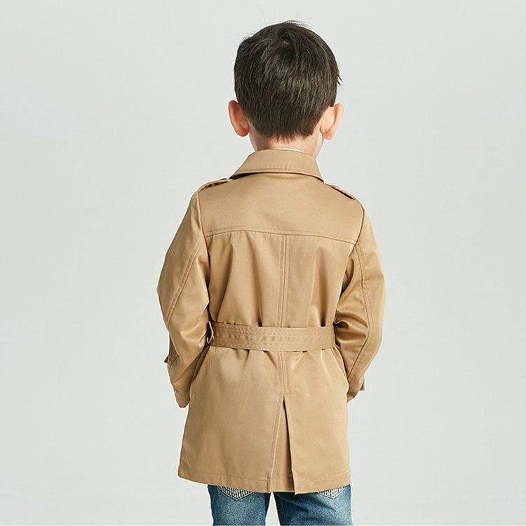 Kids' Overcoat Spring Boy's Trench Coat Mid-length - Vogue Aura