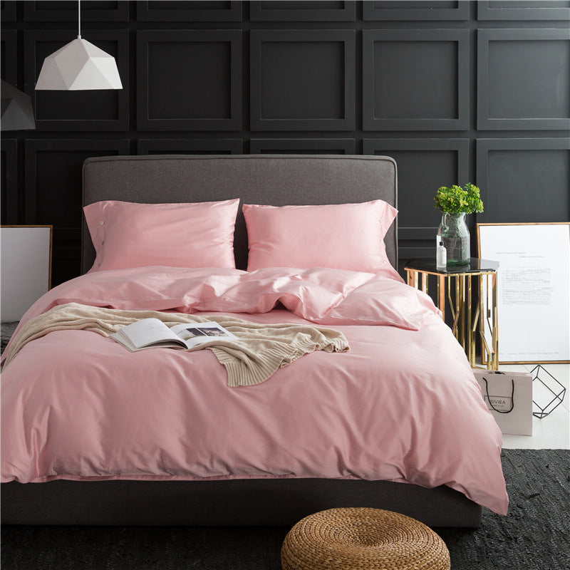 Pure Color Four-Piece Bedding Set - Vogue Aura