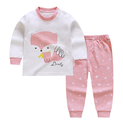 Autumn Adventures: Long Sleeve Outfit Set for Infants - Vogue Aura