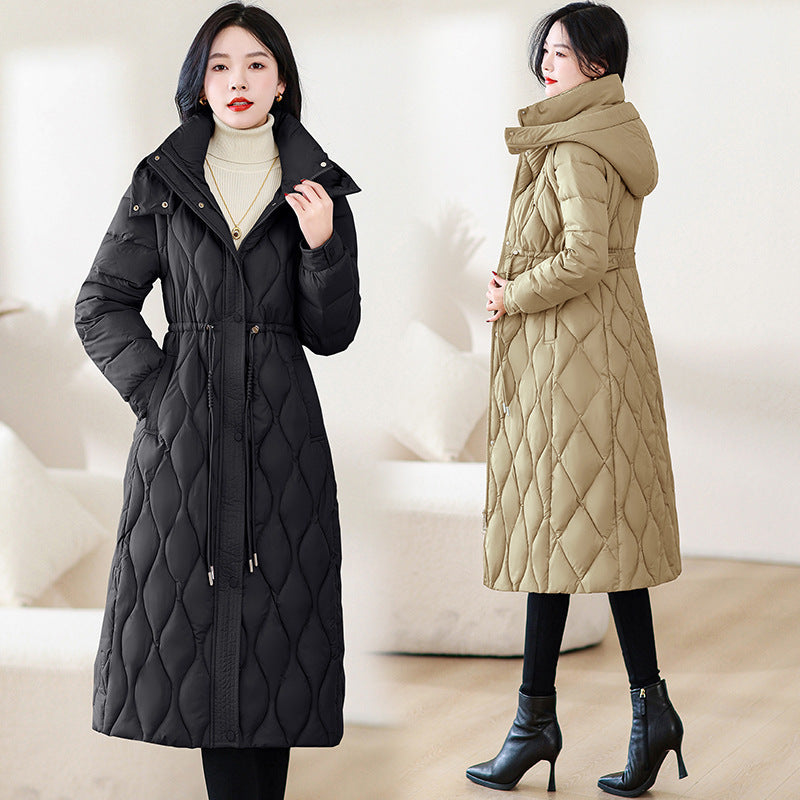 Thickened Cinched Western Style Slim Fit Coat - Vogue Aura