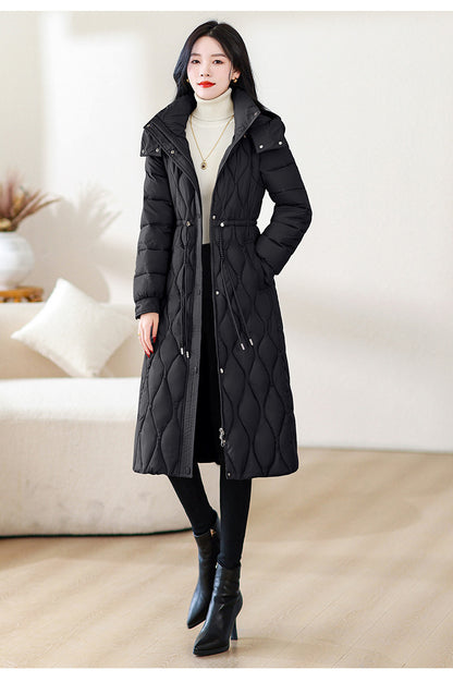 Thickened Cinched Western Style Slim Fit Coat - Vogue Aura