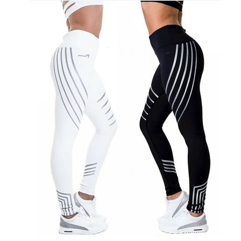 Women's Night Glowing Workout Leggings - Vogue Aura