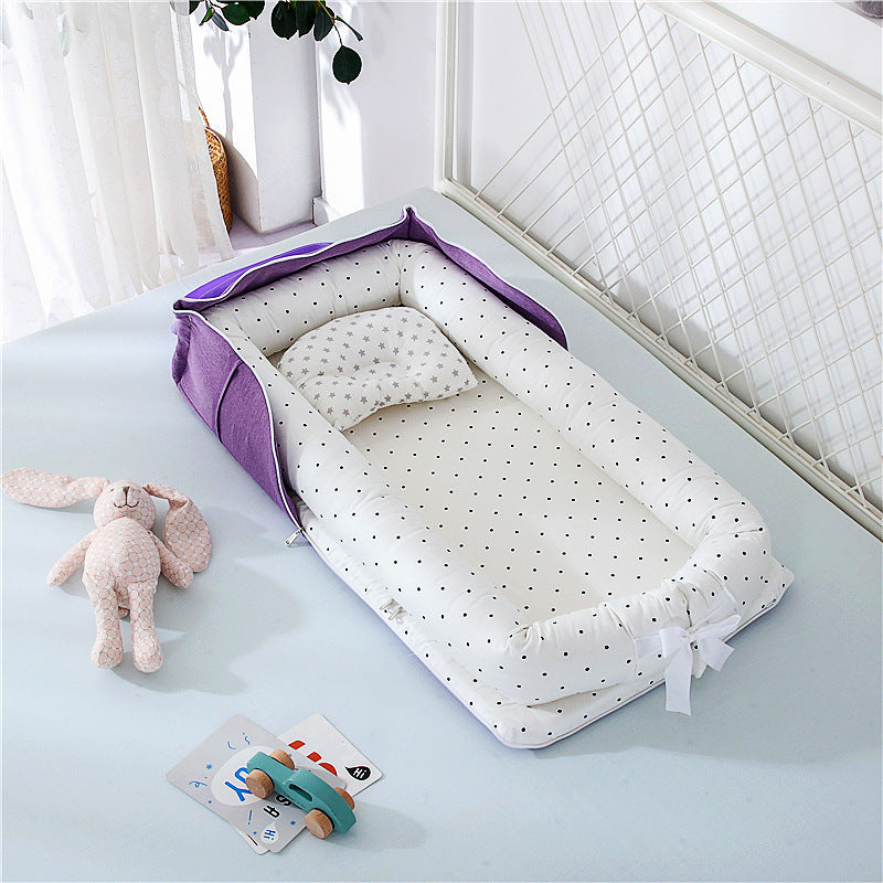 Cotton Portable Foldable Baby Bed - Vogue Aura