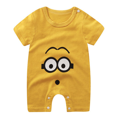 Pure Cotton Short Sleeve Baby Jumpsuits in Fun Designs - Vogue Aura