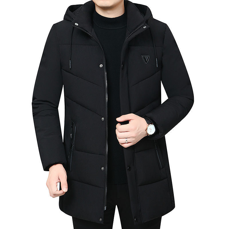 Luxurious Winter Coat for Middle-aged and Elderly Men - Vogue Aura