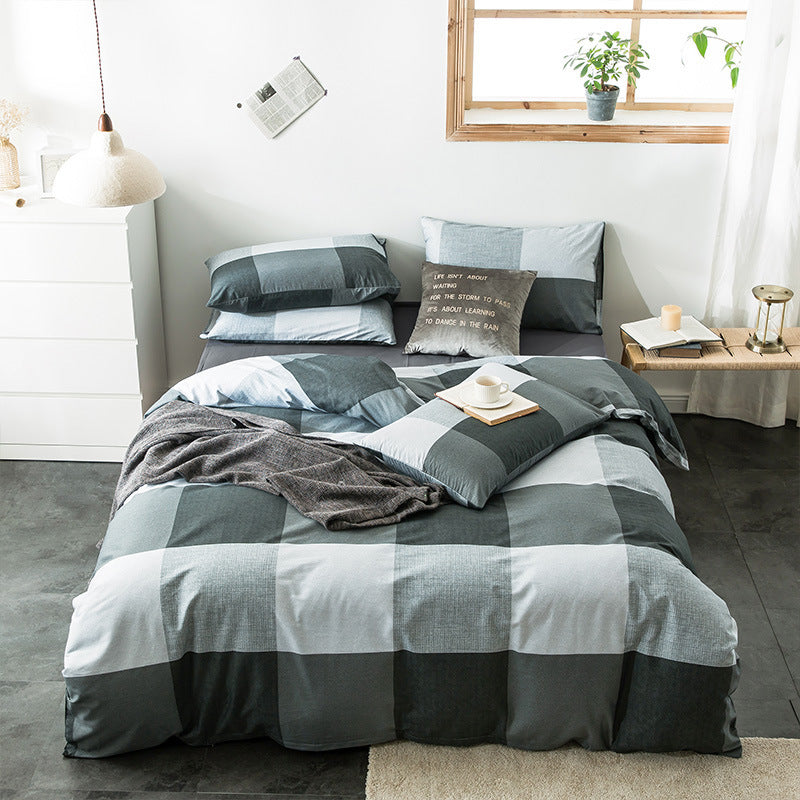 Check Cotton Bedding - Vogue Aura