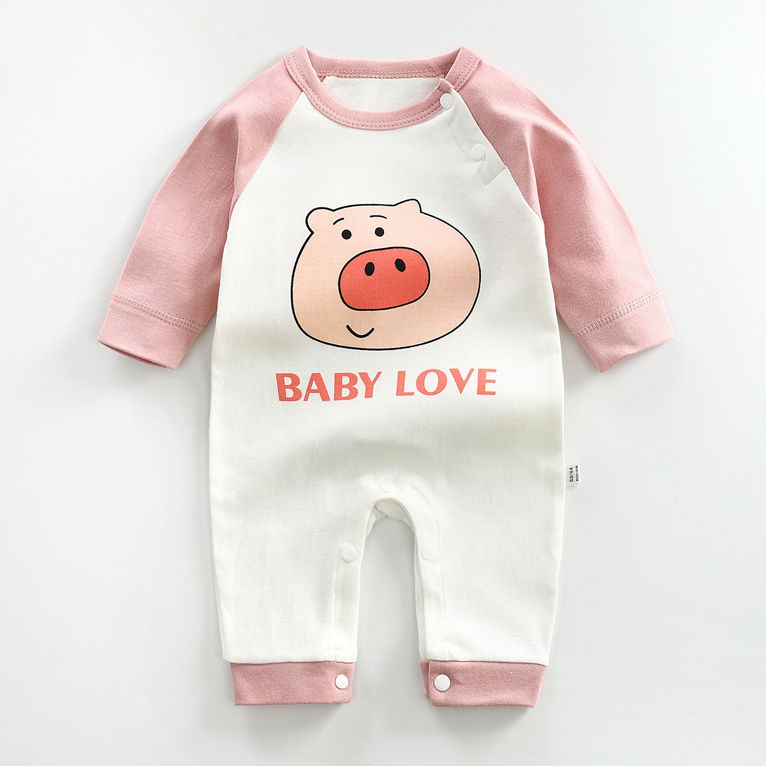 Long-Sleeved Cotton Baby Romper - Vogue Aura