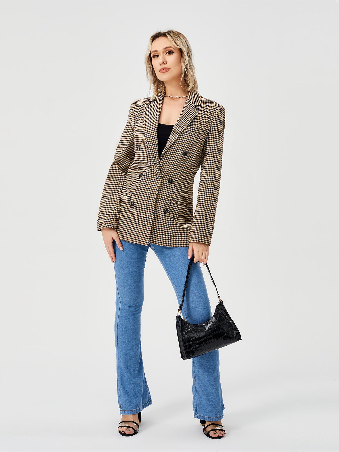 Women's Sophisticated Casual Blazer Jacket - Vogue Aura