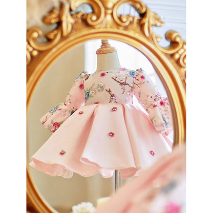 Baby Girl One Year Old Dress Birthday Chinese Tang Costume - Vogue Aura