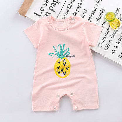 Short Sleeve Cotton Baby Jumpsuit - Vogue Aura