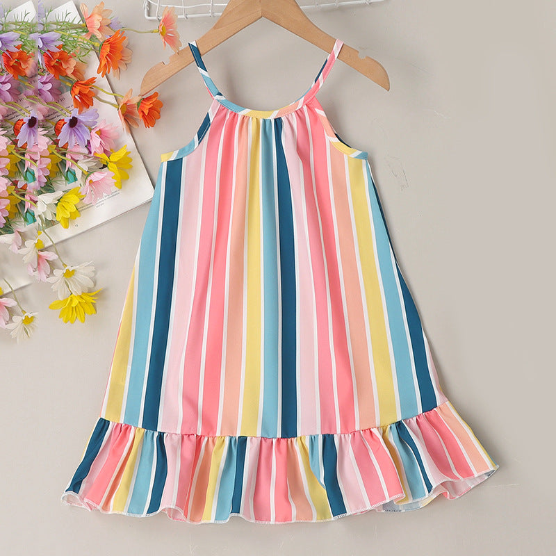 Spring And Summer Strap Skirt For Children - Vogue Aura