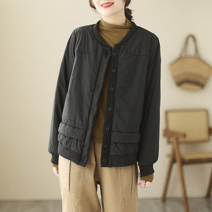 Retro Padded Cotton Short Coat - Vogue Aura