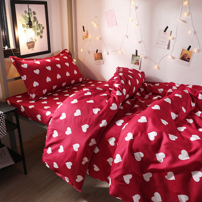 Geometric Four-Piece Bedding Set