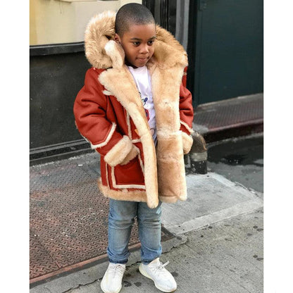 Cozy Hooded Fur-Lined Jacket for Boys