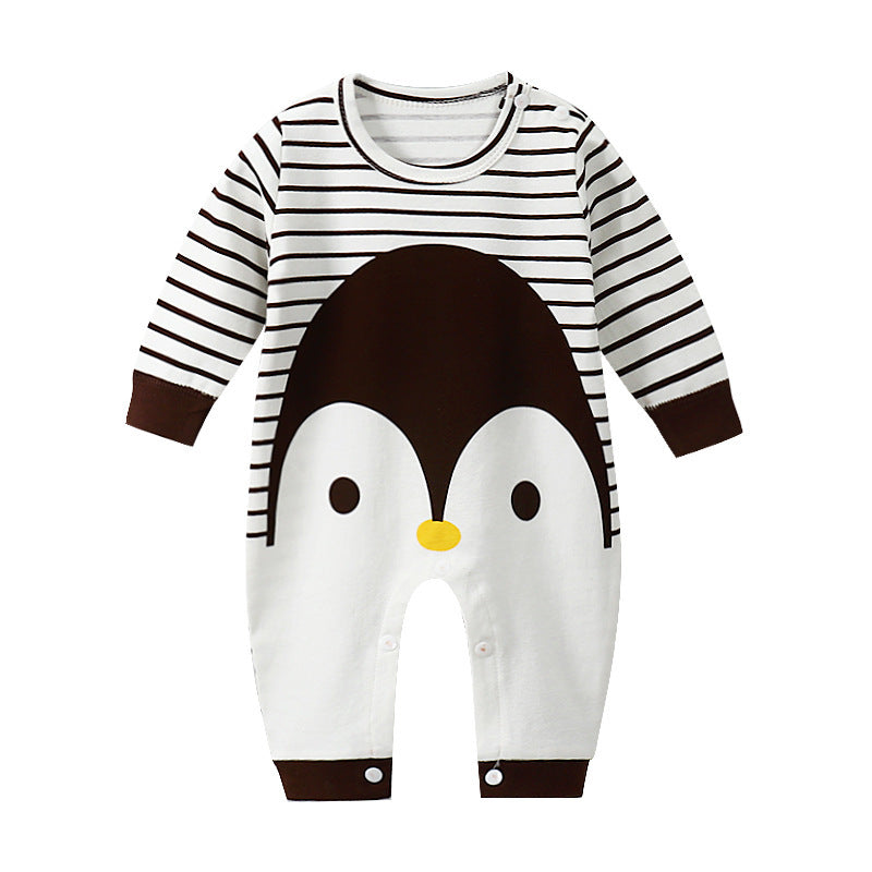 Long-Sleeved Cotton Baby Romper - Vogue Aura