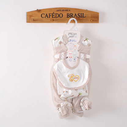 8-Piece Newborn Cotton Suit Set