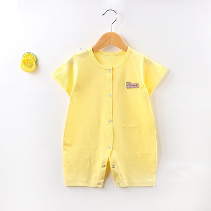 Summer Short Sleeved Baby Jumpsuit Hoodie - Vogue Aura