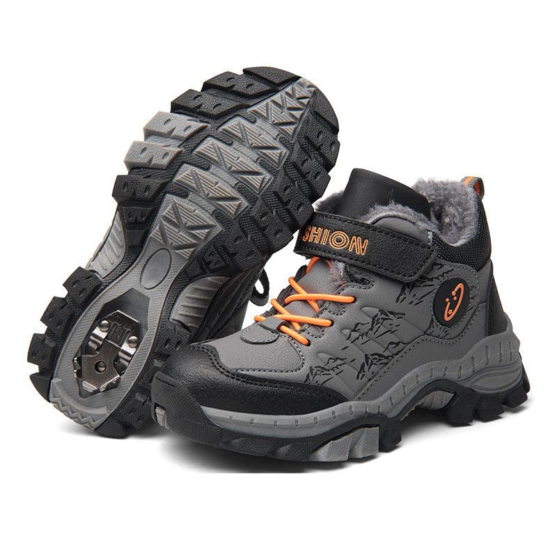 Children's Cotton Shoes Boys Two Cotton Large Cotton Hiking Shoes - Vogue Aura