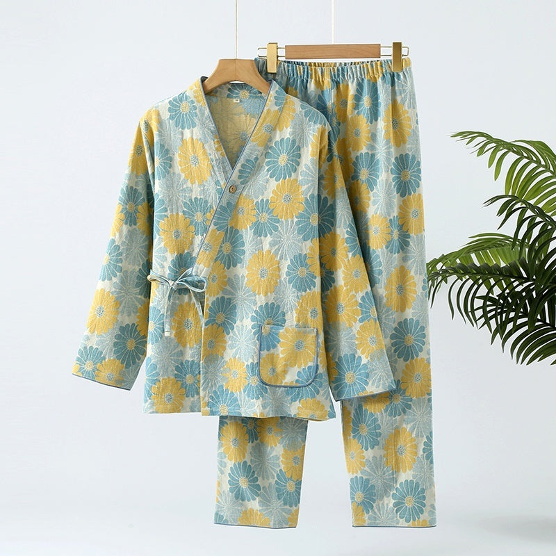 Japanese Style Pure Cotton Pajamas - Vogue Aura