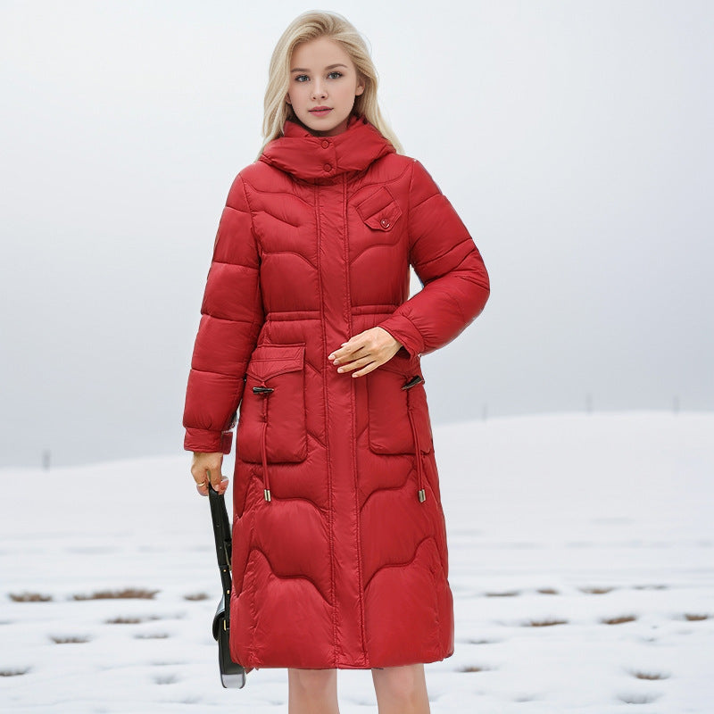 Chic Slim-fit Warm Winter Cotton-padded Jacket - Vogue Aura