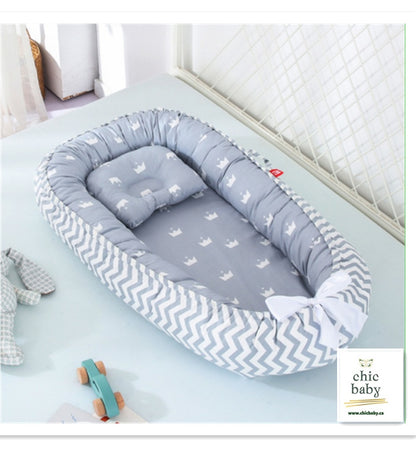 Baby Removable And Washable Bed Crib Portable Crib Travel Bed For Children Infant Kids Cotton Cradle - Vogue Aura