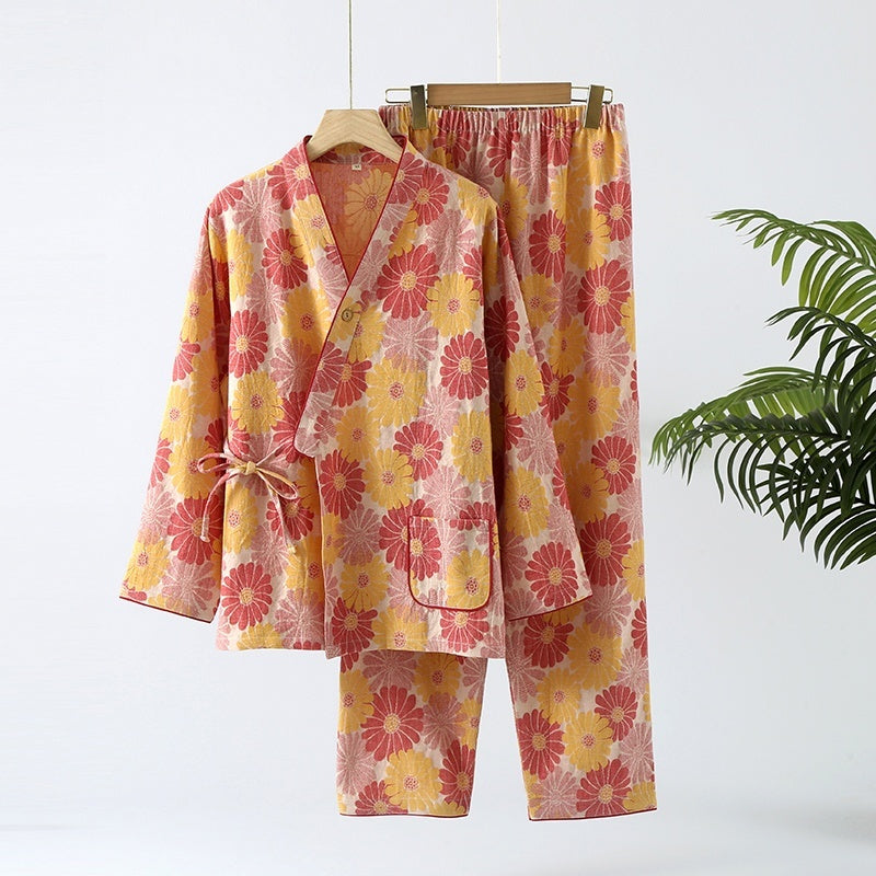 Japanese Style Pure Cotton Pajamas - Vogue Aura