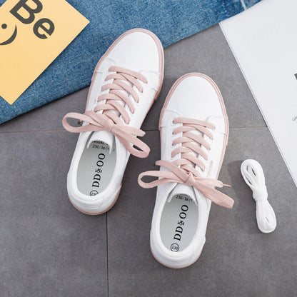 Trendy Flat Canvas Sneakers for Girls - Vogue Aura